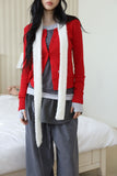 Rocky bay punching cardigan