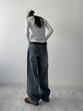 105 Low Wide Denim Pants