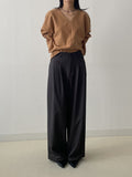Kio Two-Tuck Wide Slacks