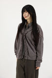 Ruffle overfit cardigan