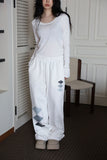 Span Studded U-Neck Tee