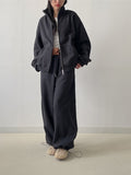 Miyu Fleece Overfit Zip-up