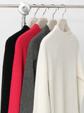 [Premium] Whole Garment  Half-Turtleneck Ribbed Knit