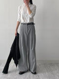 Hira Stripe Wide Slacks