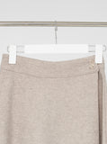 Brush wrap style flare long skirt