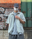 Two-way Nylon Half Zip-up
