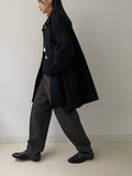Flared Raglan Wool Half-Coat