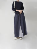 Plum Round Whole Garment Knit
