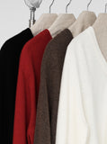 Classic Whole Garment V-Neck Knit