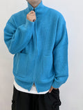 Cashlike full knit zip-up