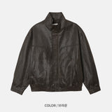 Vintage Crack Suede Jacket