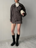 Seller Suede Overfit Trench Jacket