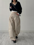 741 Cotton Balloon Wide Pants
