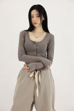 Inner brushed slim line top