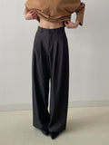 Kio Two-Tuck Wide Slacks