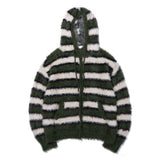 Terrier Angora Wing Hood Zip-Up