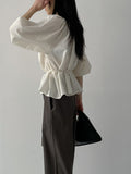 [Strap SET] Nicole Two-Way Flared Blouse