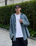 Denim Stone Washed Over Shirt