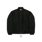 Curve Line Crop Nylon Jacket