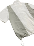 Nylon Two-Tone Half Zip-Up