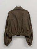 Lilia Cotton Crop Blouson