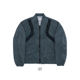 Curve Line Crop Nylon Jacket