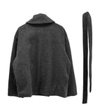 Mezz High Neck Wool Half Coat