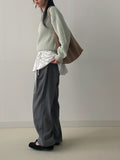 Pastel Haji V-neck Loose Fit Knit
