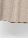 Brush wrap style flare long skirt