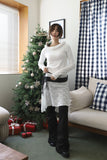 Santa girl brushed tee