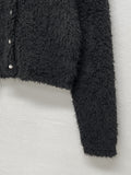 Bisque Crop Fur Cardigan