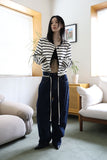 Curved String Denim Jeans