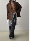 [unisex] Dart Suede Single Overfit Jacket