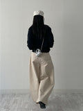 741 Cotton Balloon Wide Pants