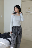 Bell strap shoulder tee