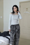 Bell strap shoulder tee