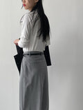 Tie Mock Neck Tee