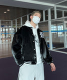 Glitter Leather Varsity JP