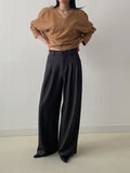 Kio Two-Tuck Wide Slacks