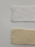 Basic knit ribbed knee socks