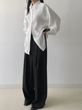Dolman Pleated Loose Fit Blouse