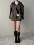 Seller Suede Mini Skirt
