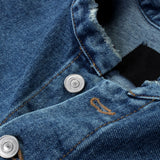 Vintage Non Collar Denim Jacket