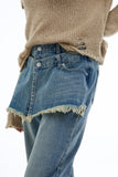 Niedje Wrap Skirt Flare Jeans