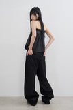 Maxi long wide cotton pants