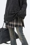 Nomique Check Wrap Mid Length Skirt
