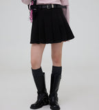 Conte belted short skirt