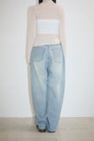 Mega hip original washed denim pants