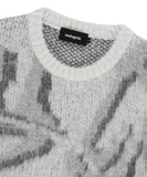 DESTROYED ECLIPSE HAIRY KNIT SWEATER