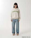 TWILL CUT OFF APPLIQUTE HOODIE